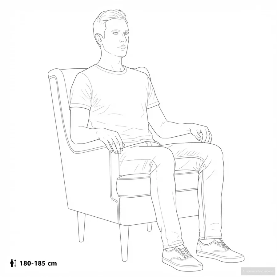Fauteuil Vert foncé Tissu - 11