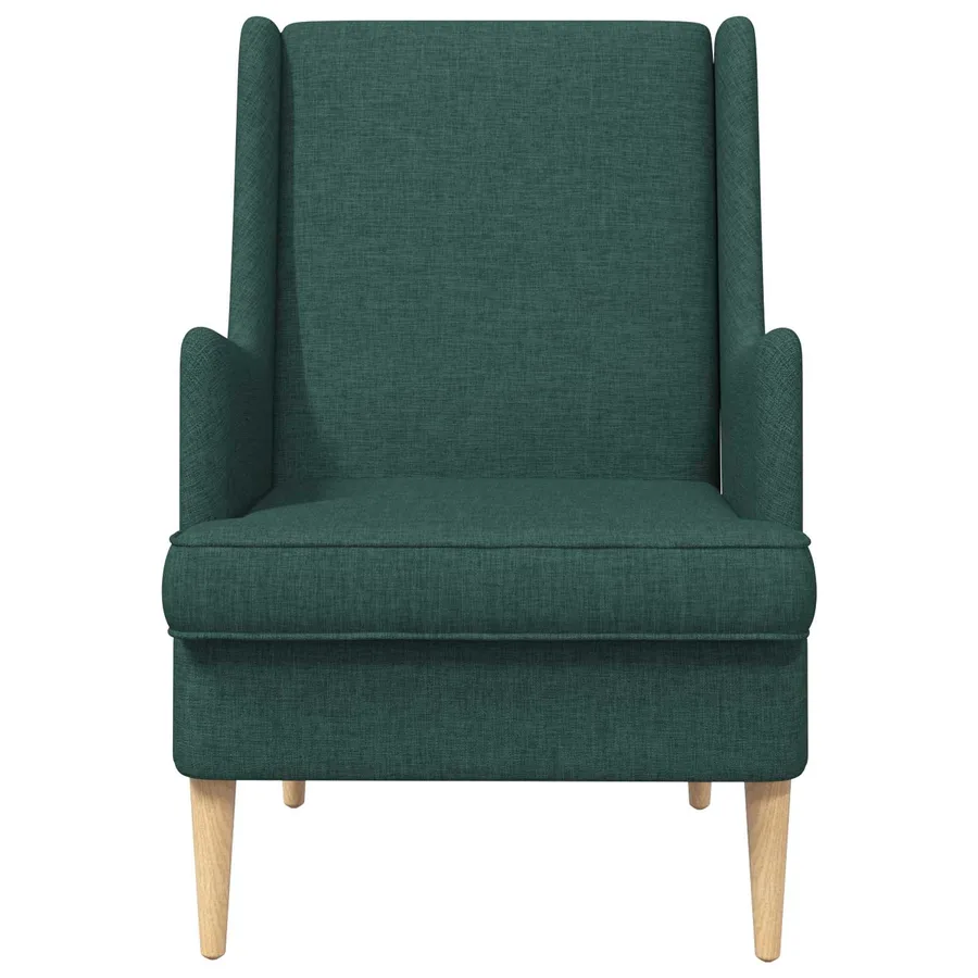 Fauteuil Vert foncé Tissu - 4