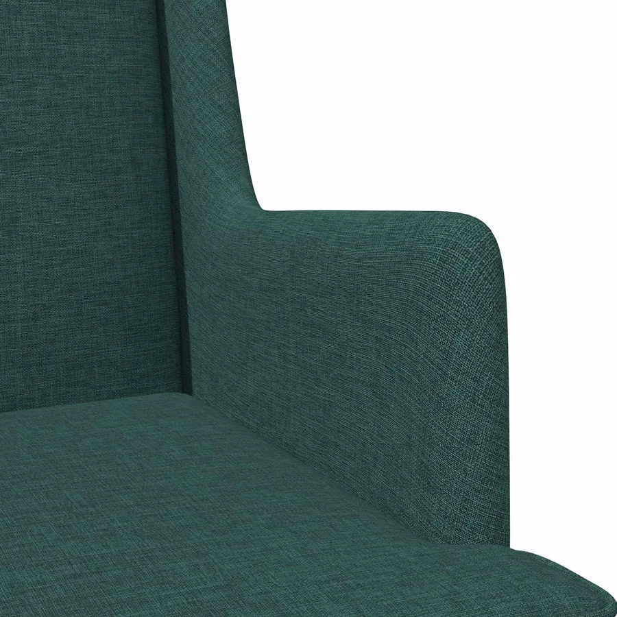Fauteuil Vert foncé Tissu - 7