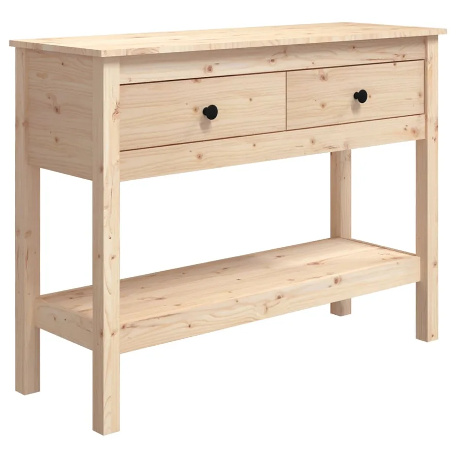 Table console 100x35x75 cm Bois massif de pin - 2