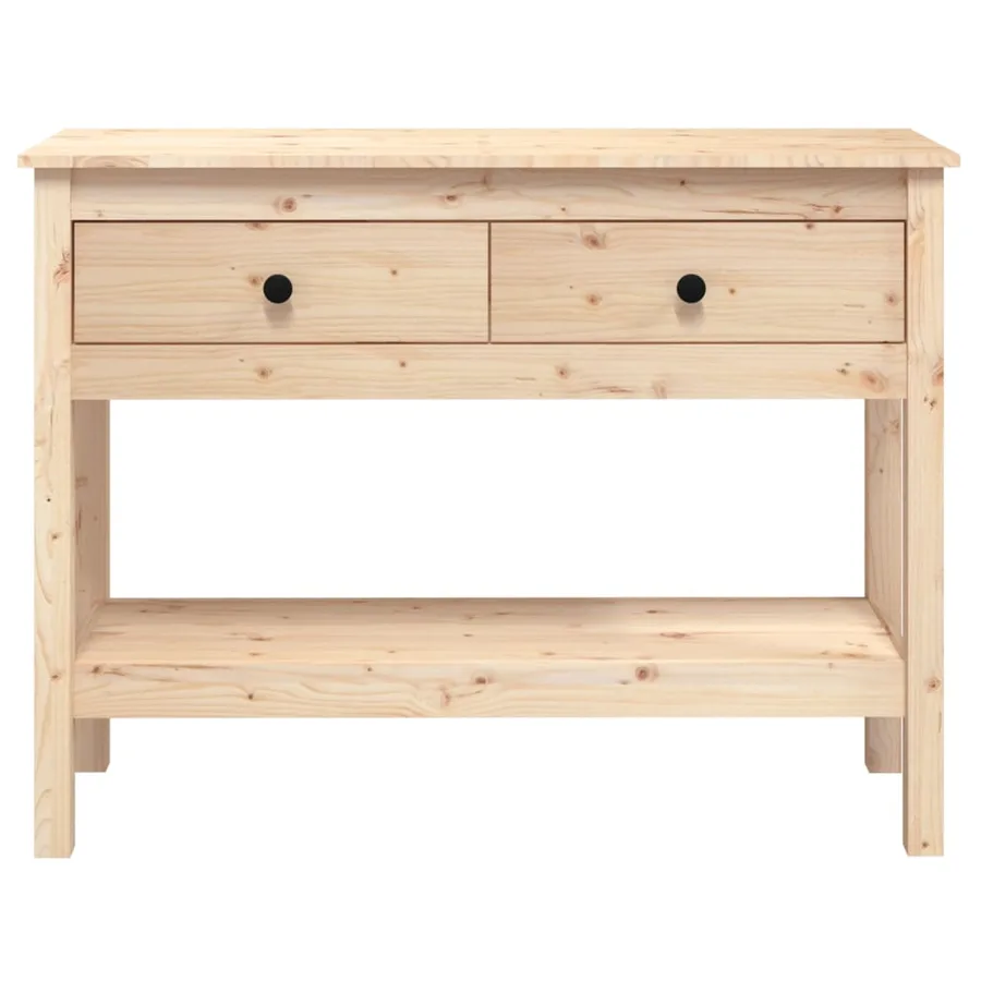 Table console 100x35x75 cm Bois massif de pin - 4
