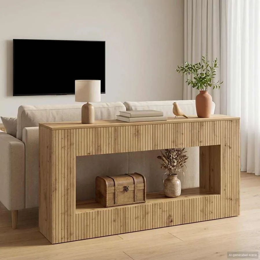Table console Chêne Artisanal 155 x 29 x 74 cm