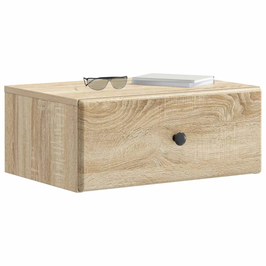 Cabinet de chevet mural 2 pcs Chêne Sonoma 49 x 34,5 x 20 cm - 3