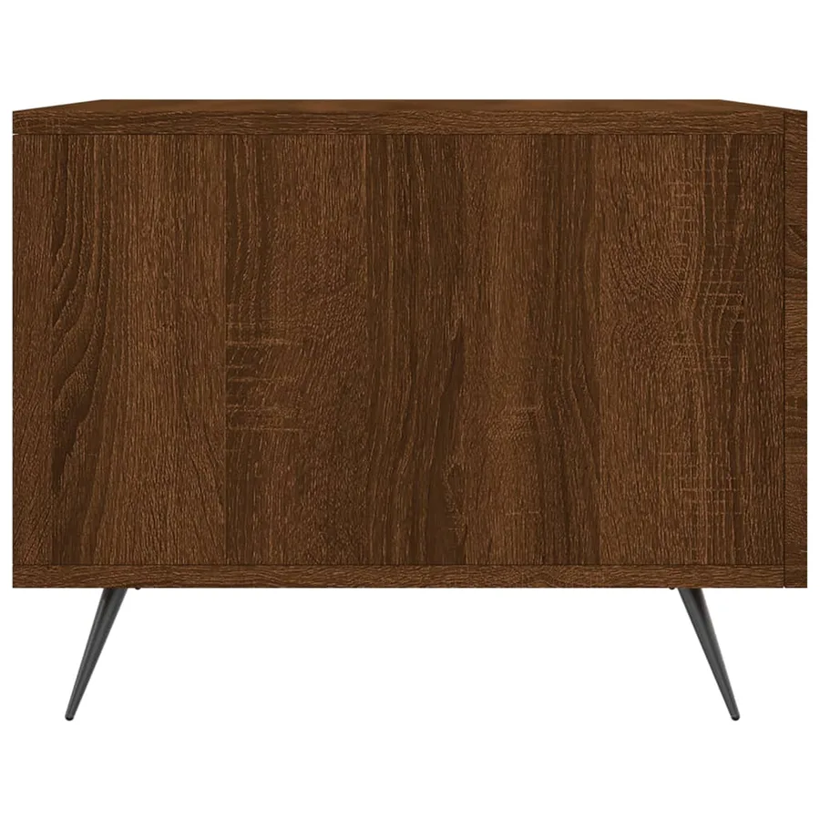 Table basse Chêne marron 50x50x40 cm Bois d'ingénierie - 7