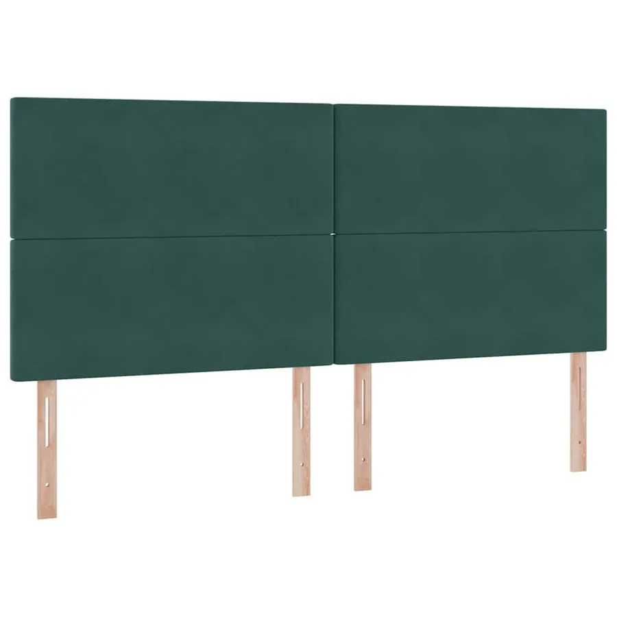 Lit de rangement LED avec matelas Vert foncé 200 x 200 cm - 8
