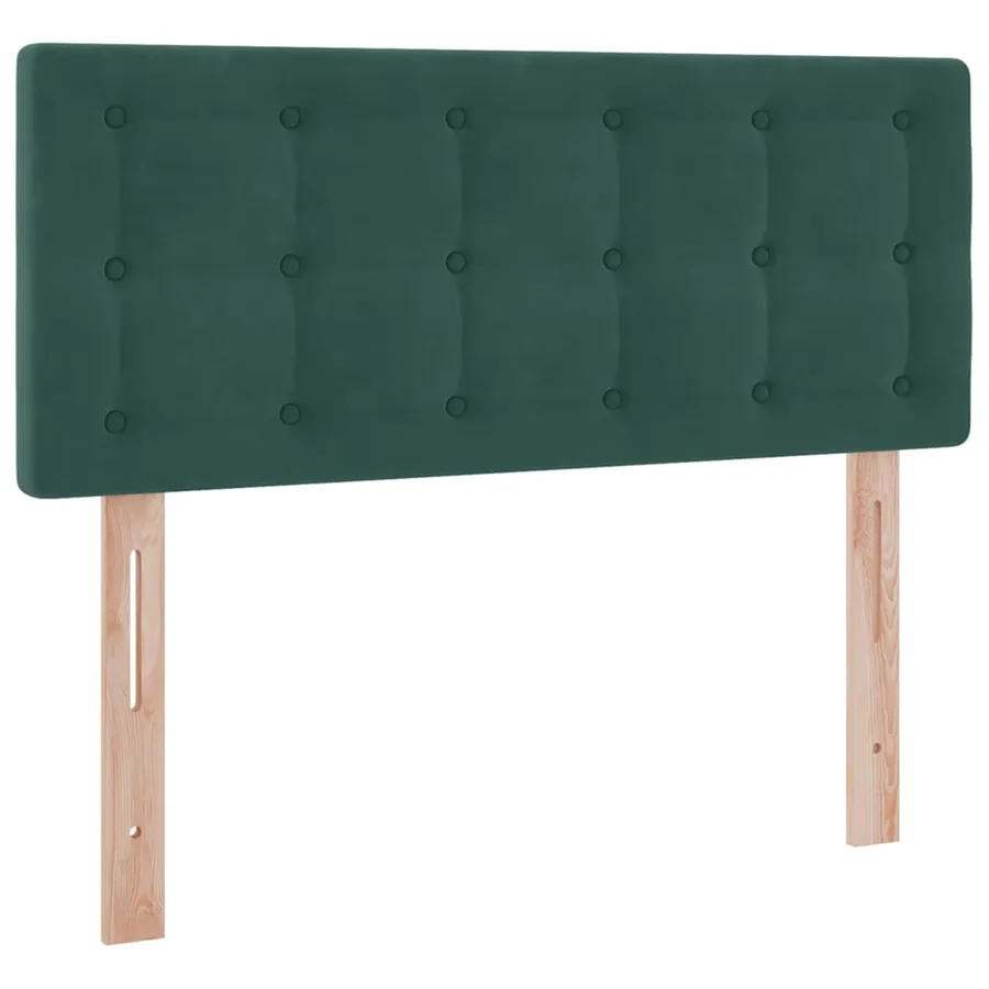 Lit de rangement LED avec matelas Vert foncé 120 x 190 cm - 8