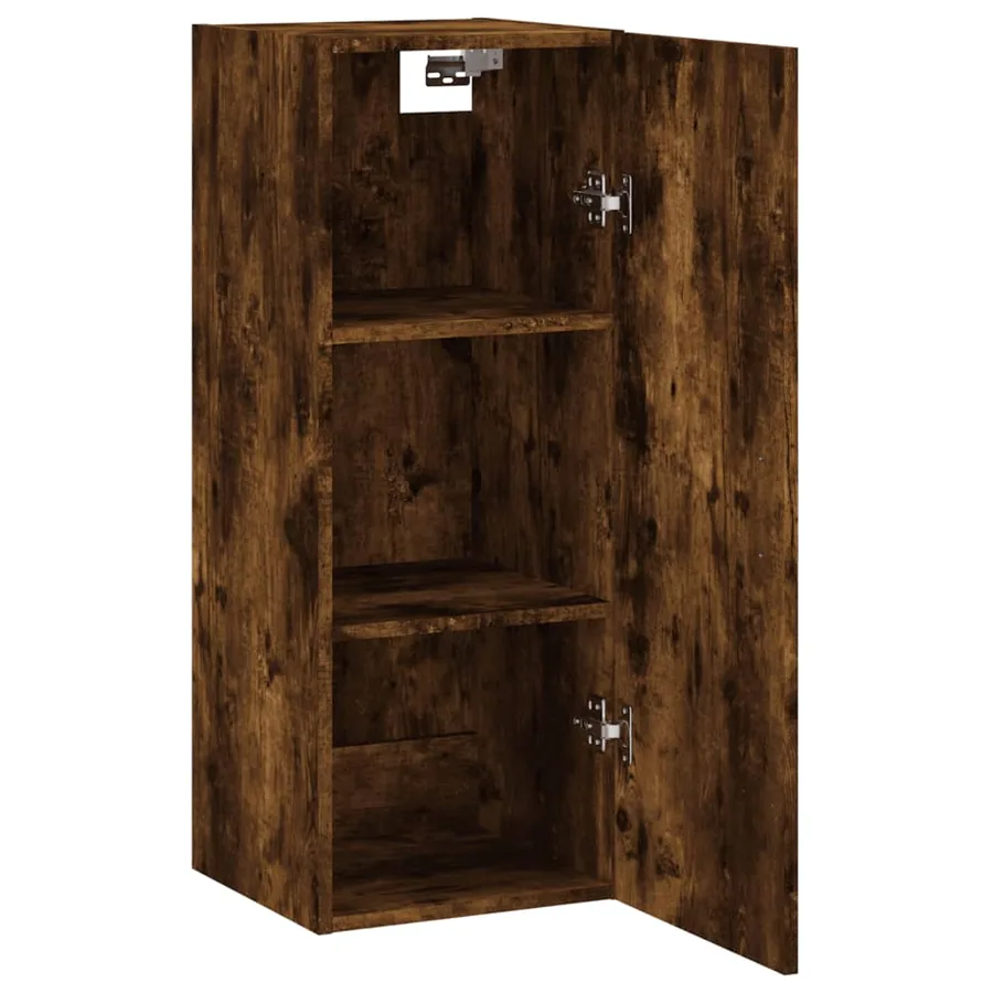 Armoire murale chêne fumé 34,5x34x90 cm - 6