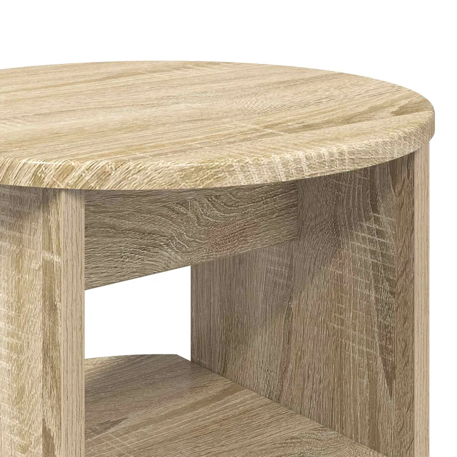 Meuble d'appoint 2 pcs Chêne Sonoma Ø40 x 50 cm - 8
