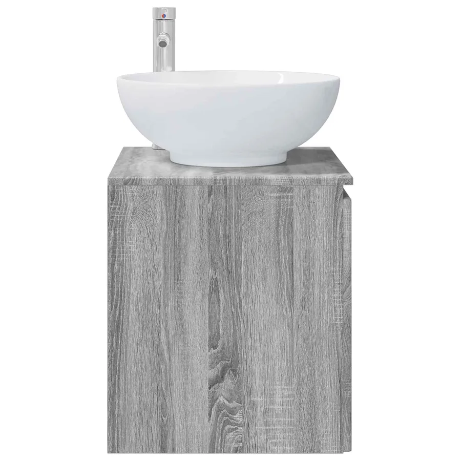 Vanité de lavabo mural Sonoma gris 49,5 x 44,5 x 65 cm - 4