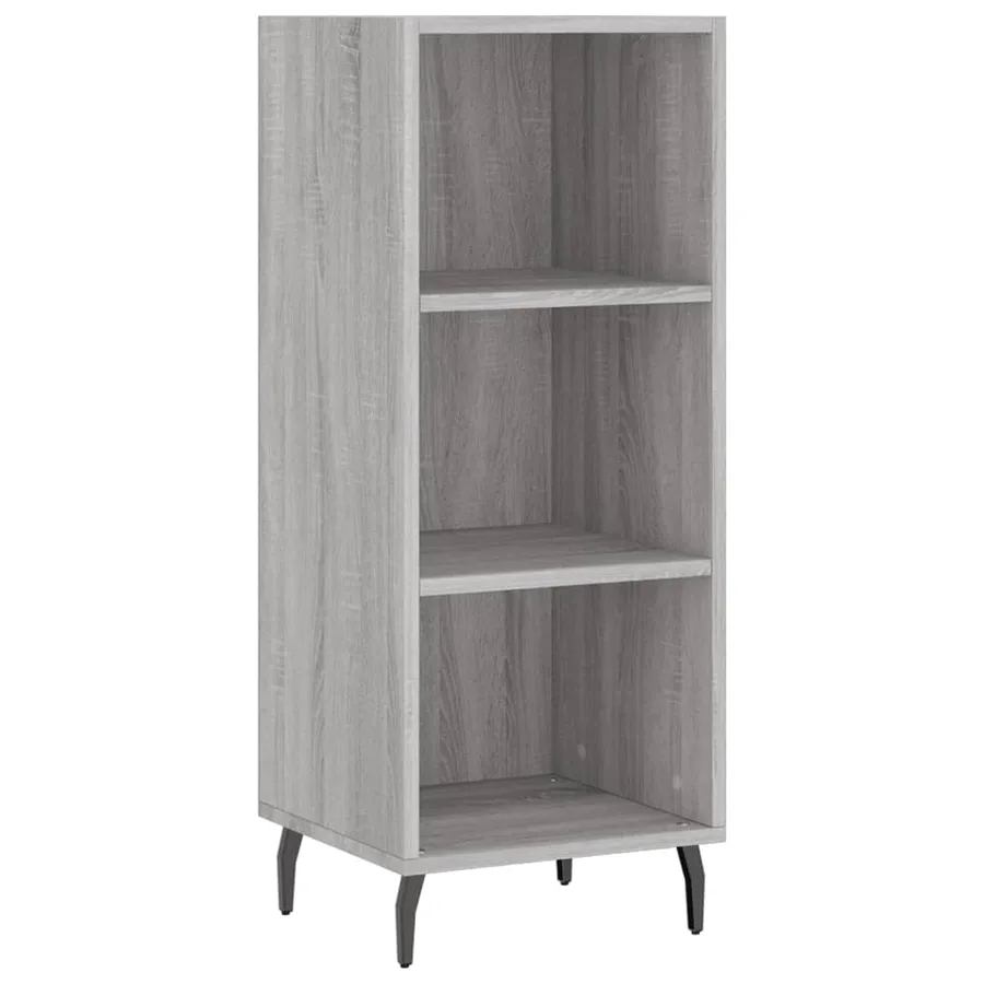 Buffet haut Sonoma gris 34,5x34x180 cm Bois d'ingénierie - 7