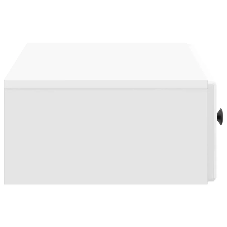 Table d'appoint murale Blanc brillant 87,5 x 34,5 x 17 cm - 6