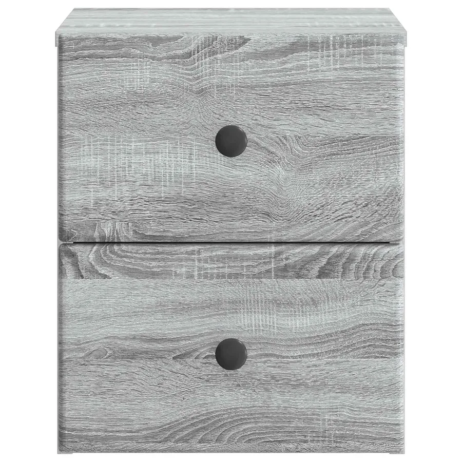 Cabinet de chevet mural 2 pcs Sonoma gris 34,5 x 33 x 40 cm - 7