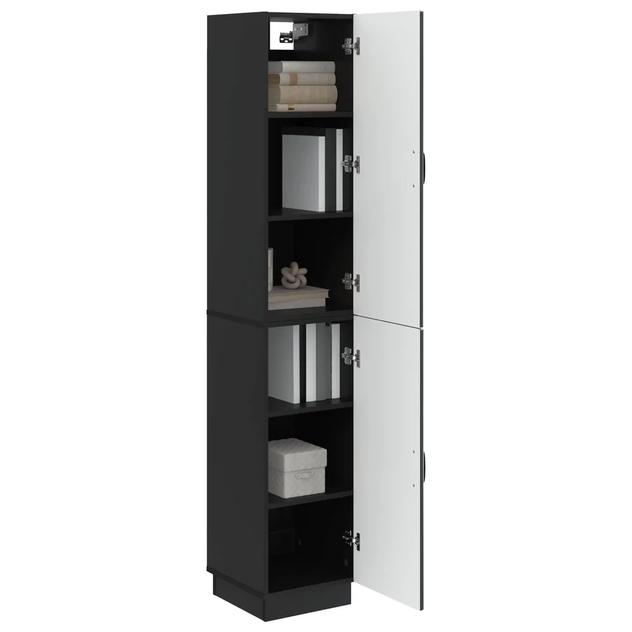 Ensemble de Meubles 2 pcs Noir Bois d'ingénierie - 3