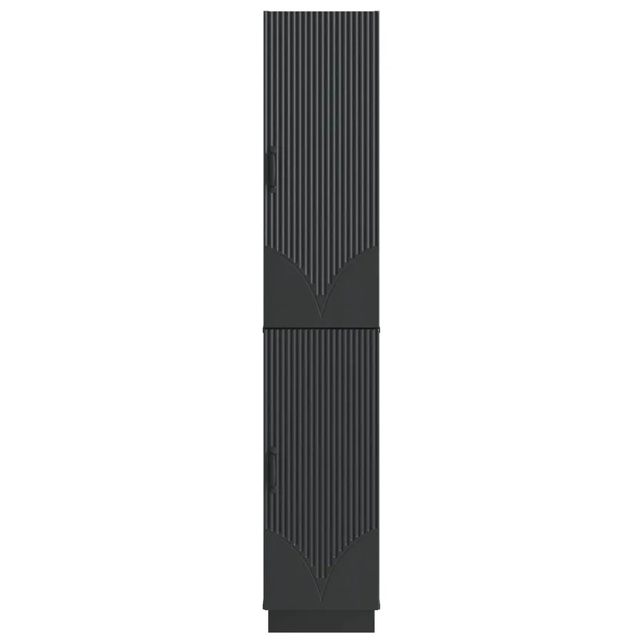 Ensemble de Meubles 2 pcs Noir Bois d'ingénierie - 5