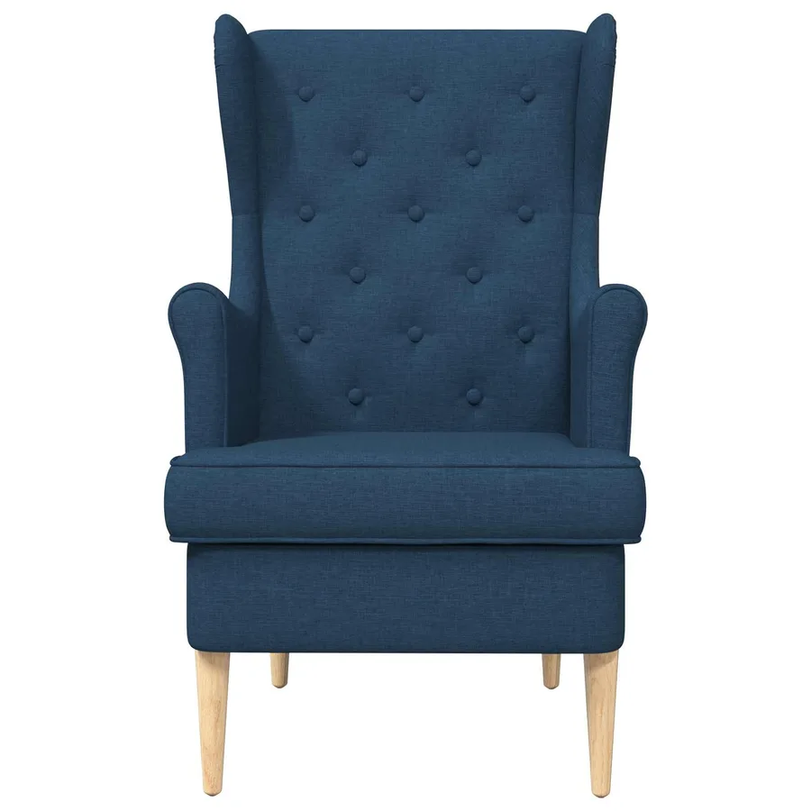 Fauteuil Bleu Tissu - 4