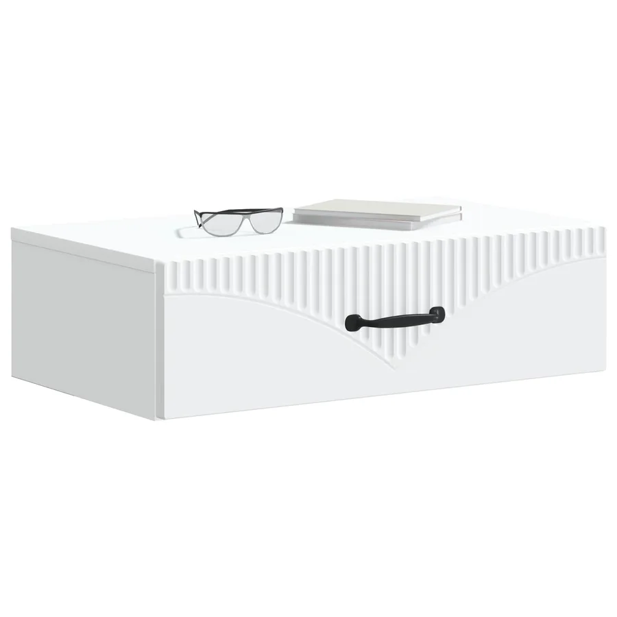 Table d'appoint murale Blanc 59 x 34,5 x 17 cm - 3