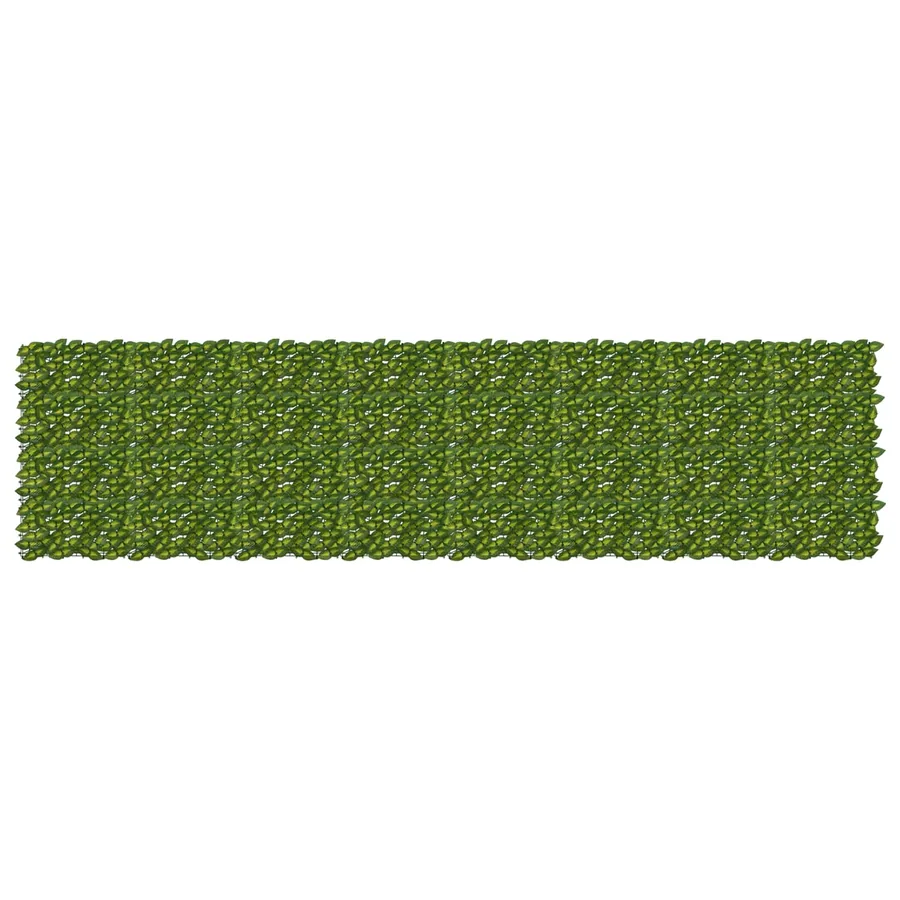 Écran de balcon avec feuilles Vert et jaune 400 x 100 cm