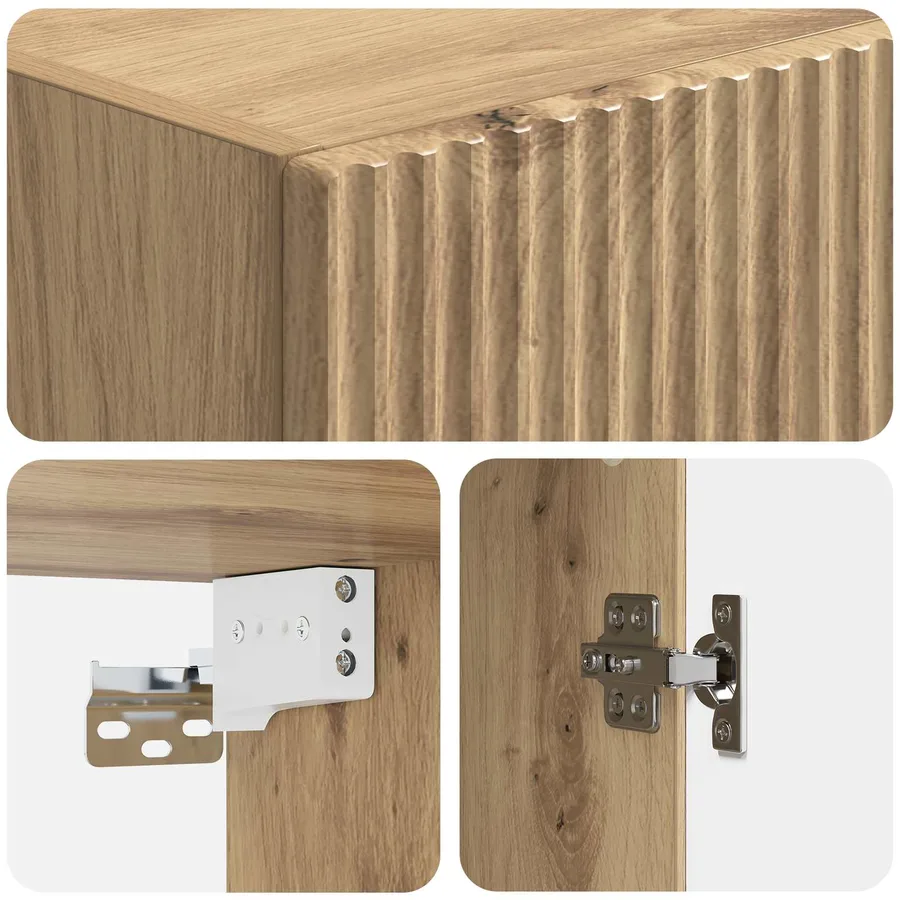 Armoire Murale 33 x 34,5 x 90 cm Bois d'ingénierie - 7