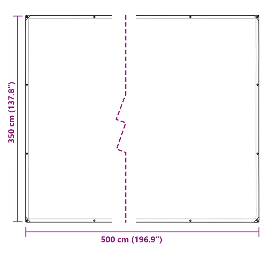 Couverture pour plantes Transparent 5 × 3,5 m PVC - 8