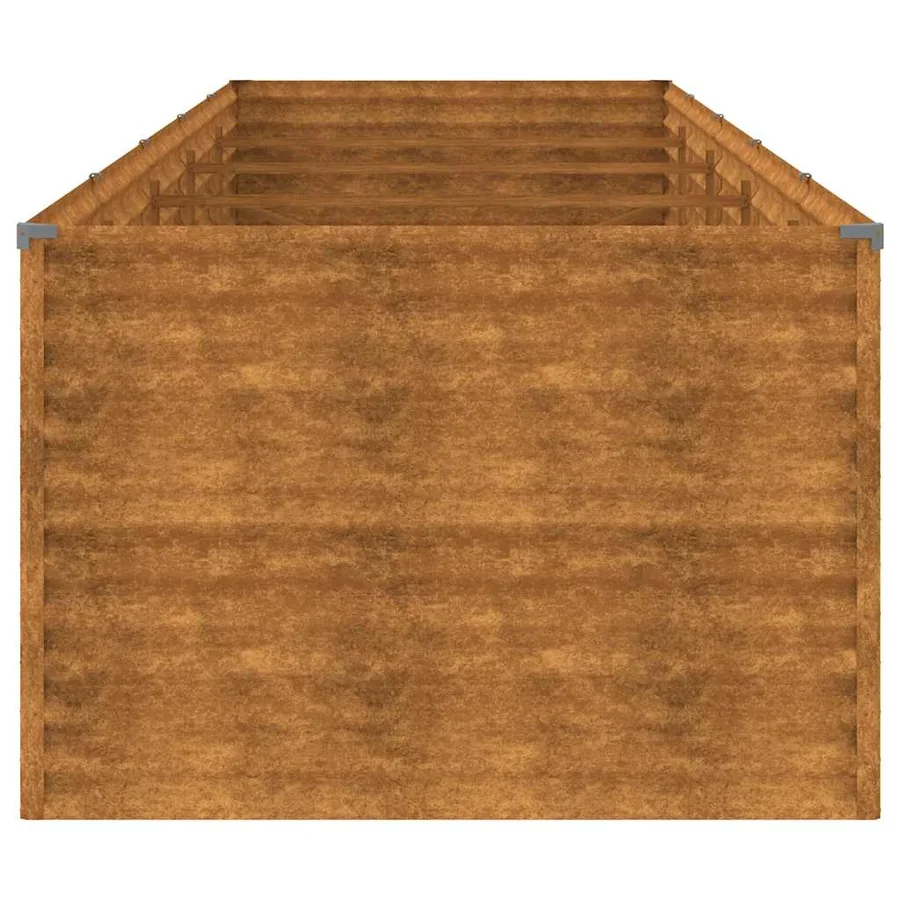 Lit surélevé de jardin 479x100x69 cm acier corten - 10