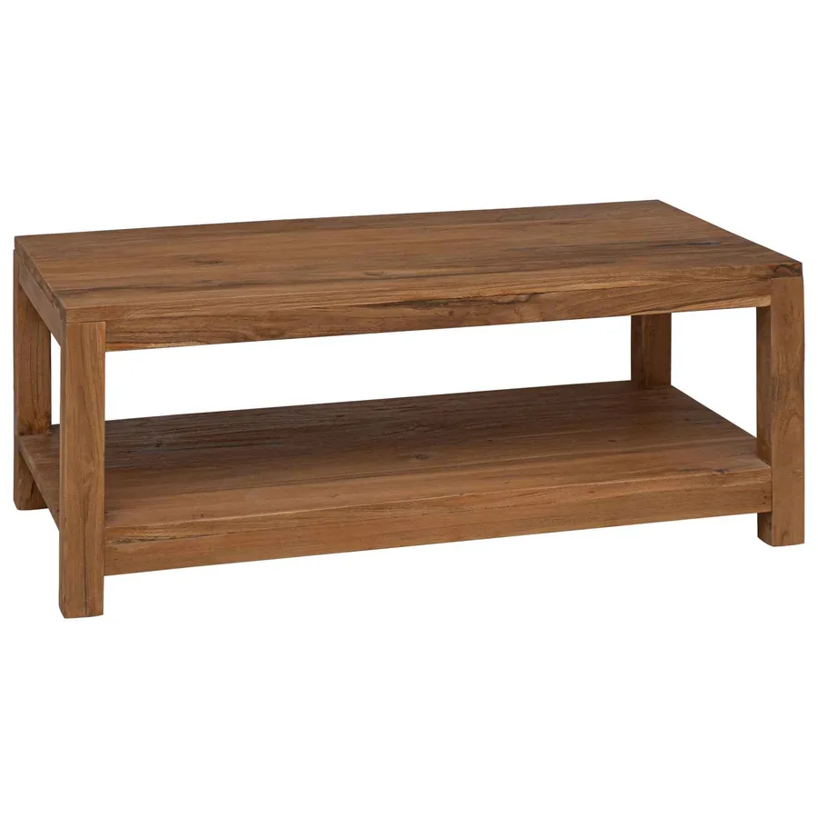 Table basse Naturel 100 x 50 x 40 cm Bois de teck massif