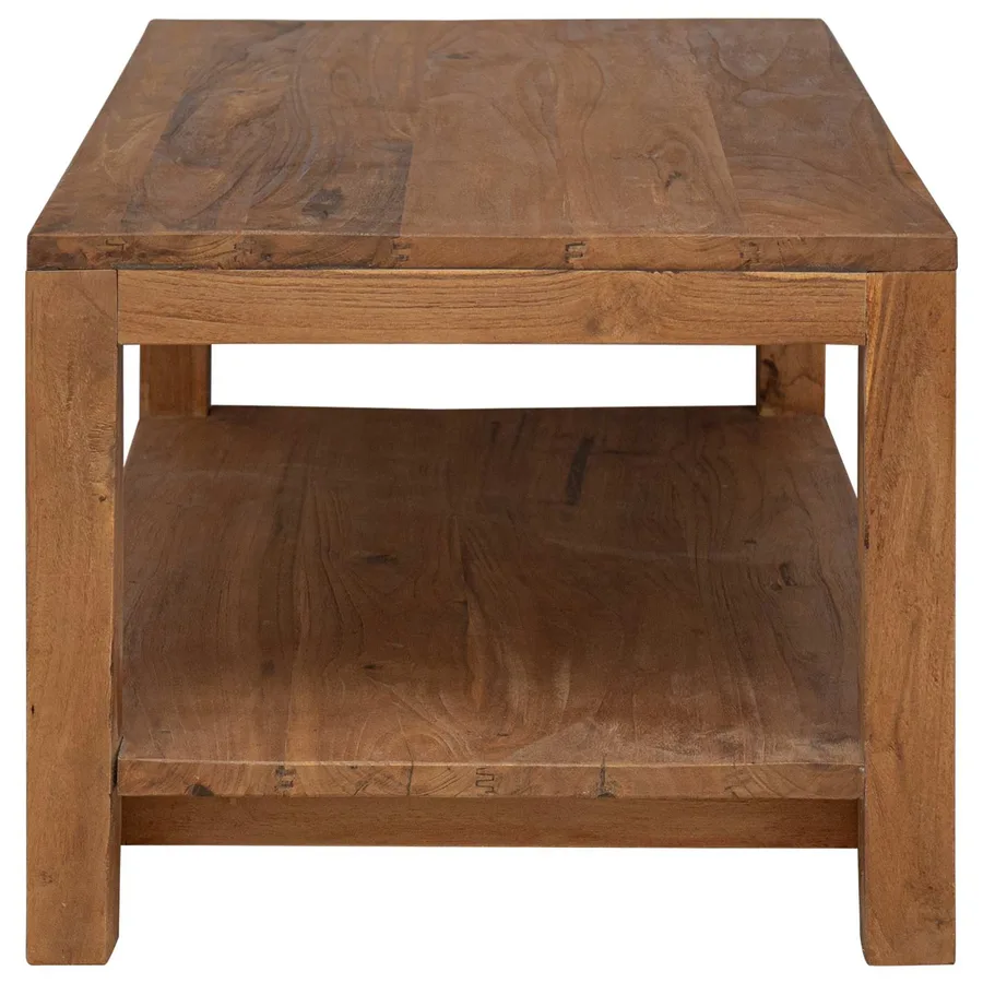 Table basse Naturel 100 x 50 x 40 cm Bois de teck massif - 3