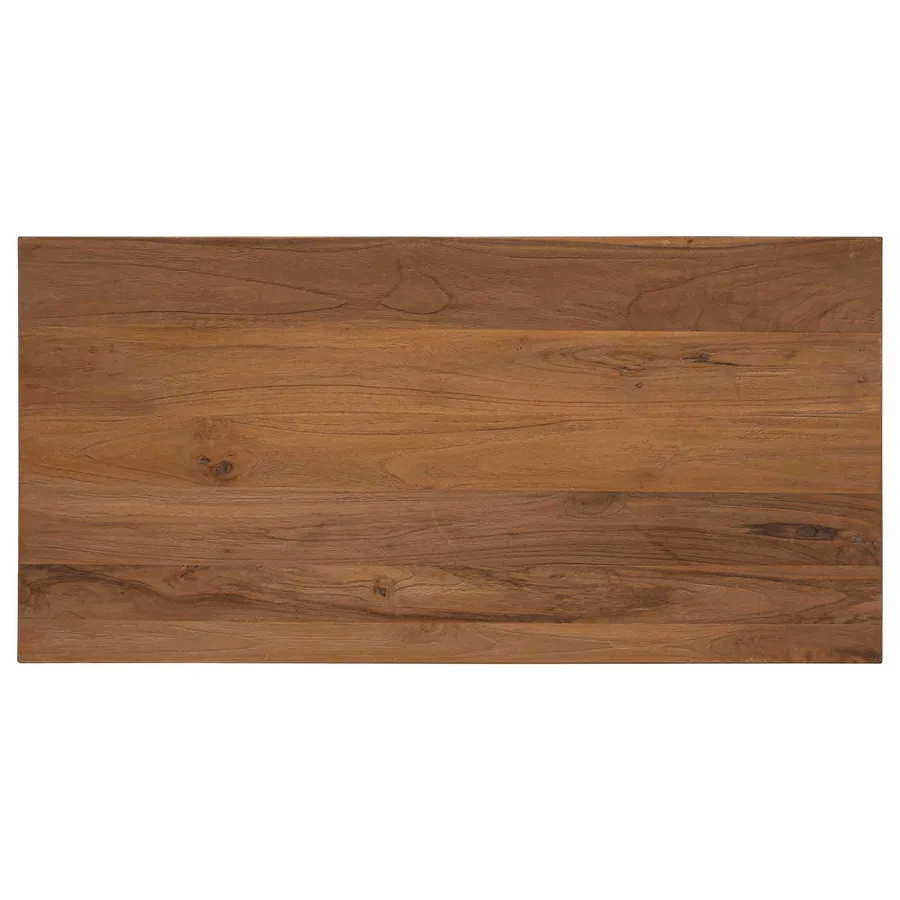 Table basse Naturel 100 x 50 x 40 cm Bois de teck massif - 4