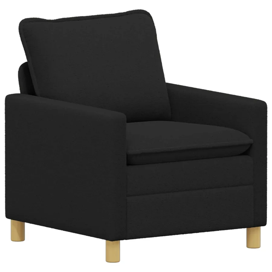 Canapé Noir 76 x 81 x 87,5 cm Tissu - 2