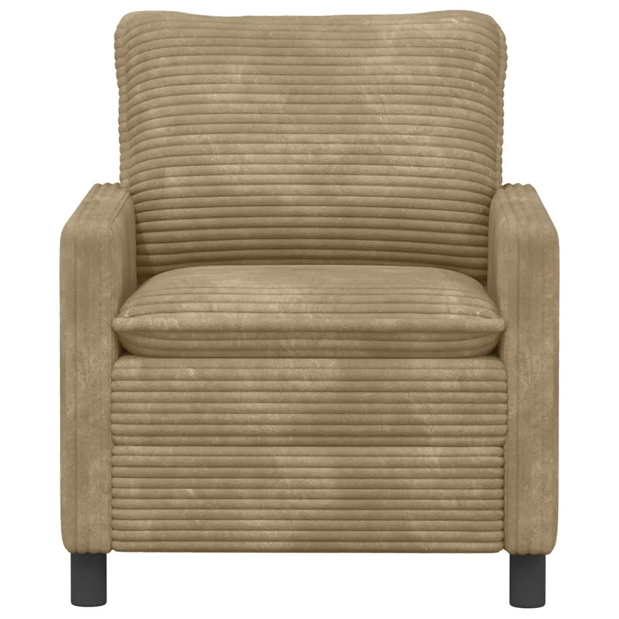 Canapé Taupe 76 x 81 x 87,5 cm Polyester - 3