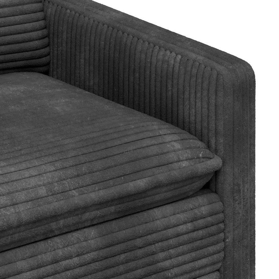 Ensemble de Canapés 2 pcs Gris foncé Polyester - 5
