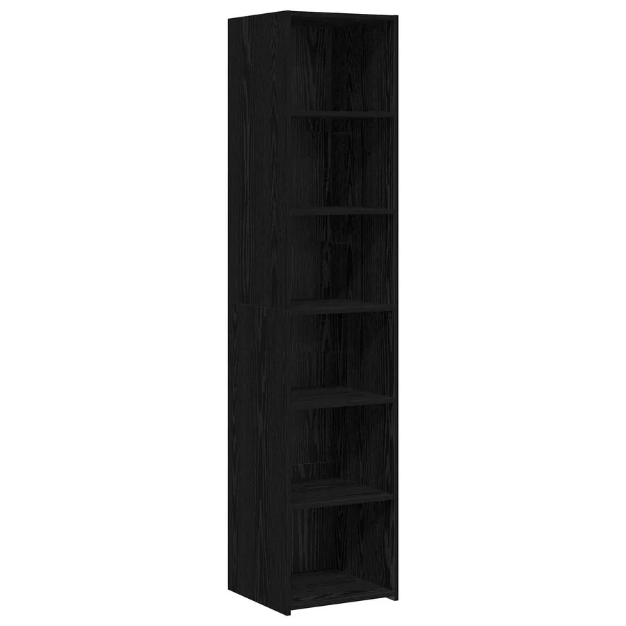 Buffet Chêne noir 40 x 41 x 185 cm Bois d'ingénierie