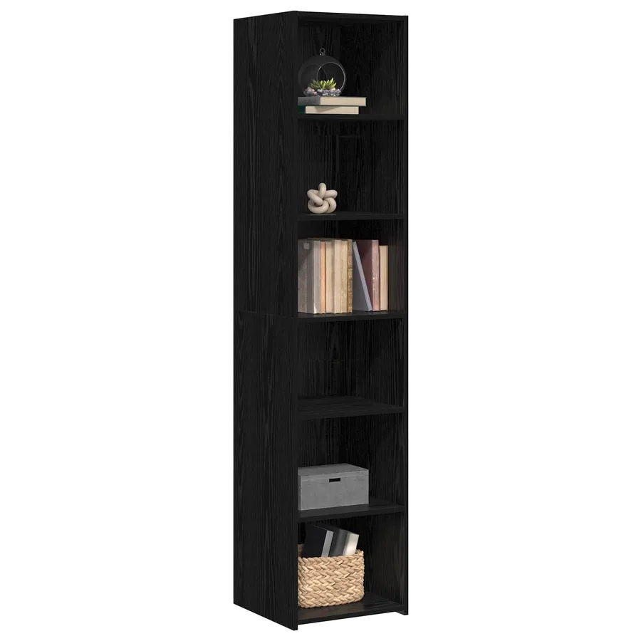 Buffet Chêne noir 40 x 41 x 185 cm Bois d'ingénierie - 2
