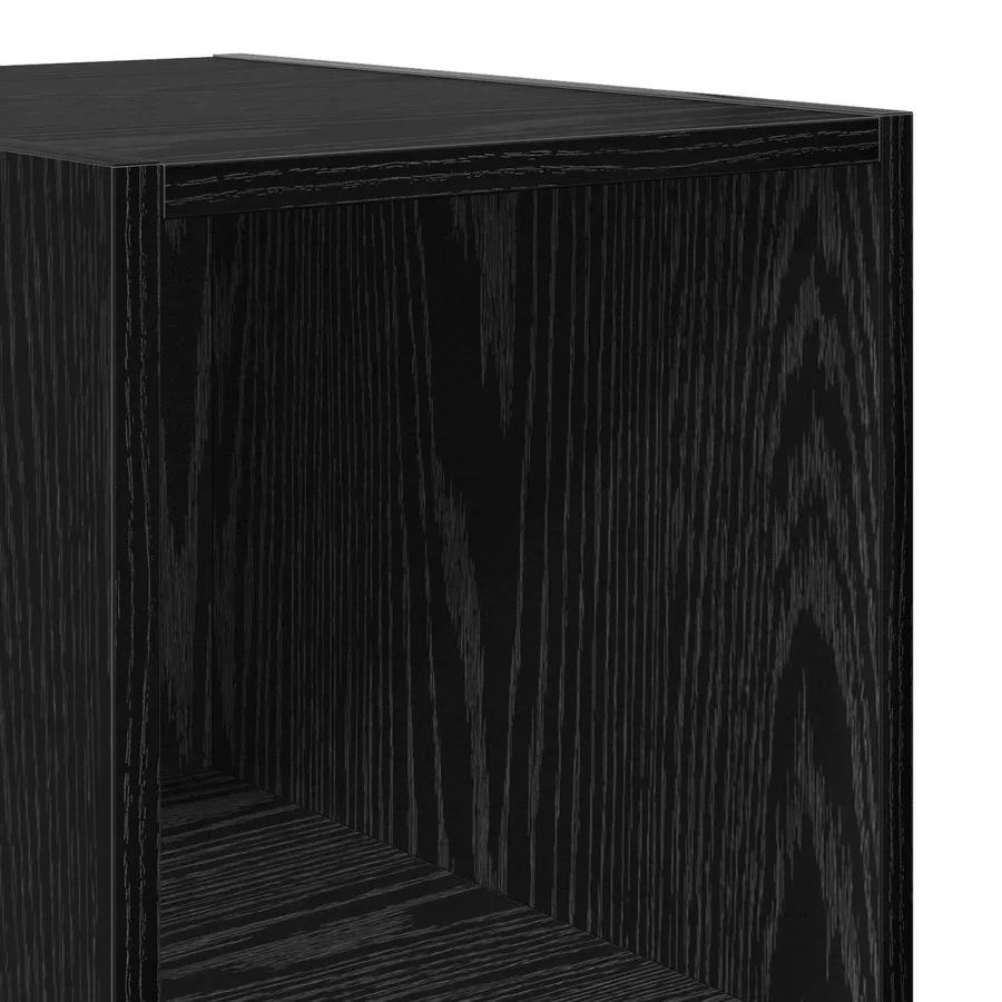 Buffet Chêne noir 40 x 41 x 185 cm Bois d'ingénierie - 5