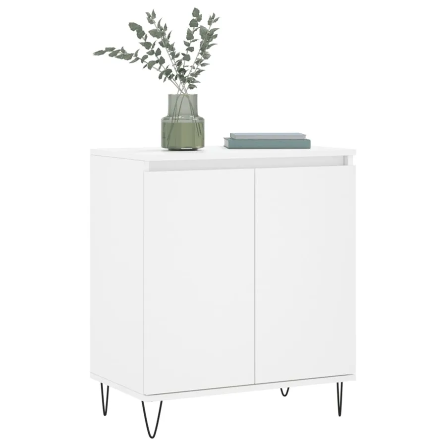 Buffet Blanc 60x35x70 cm Bois d'ingénierie - 3
