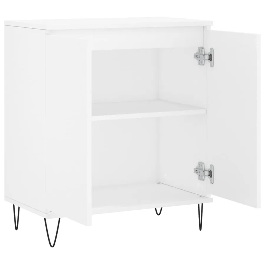 Buffet Blanc 60x35x70 cm Bois d'ingénierie - 6