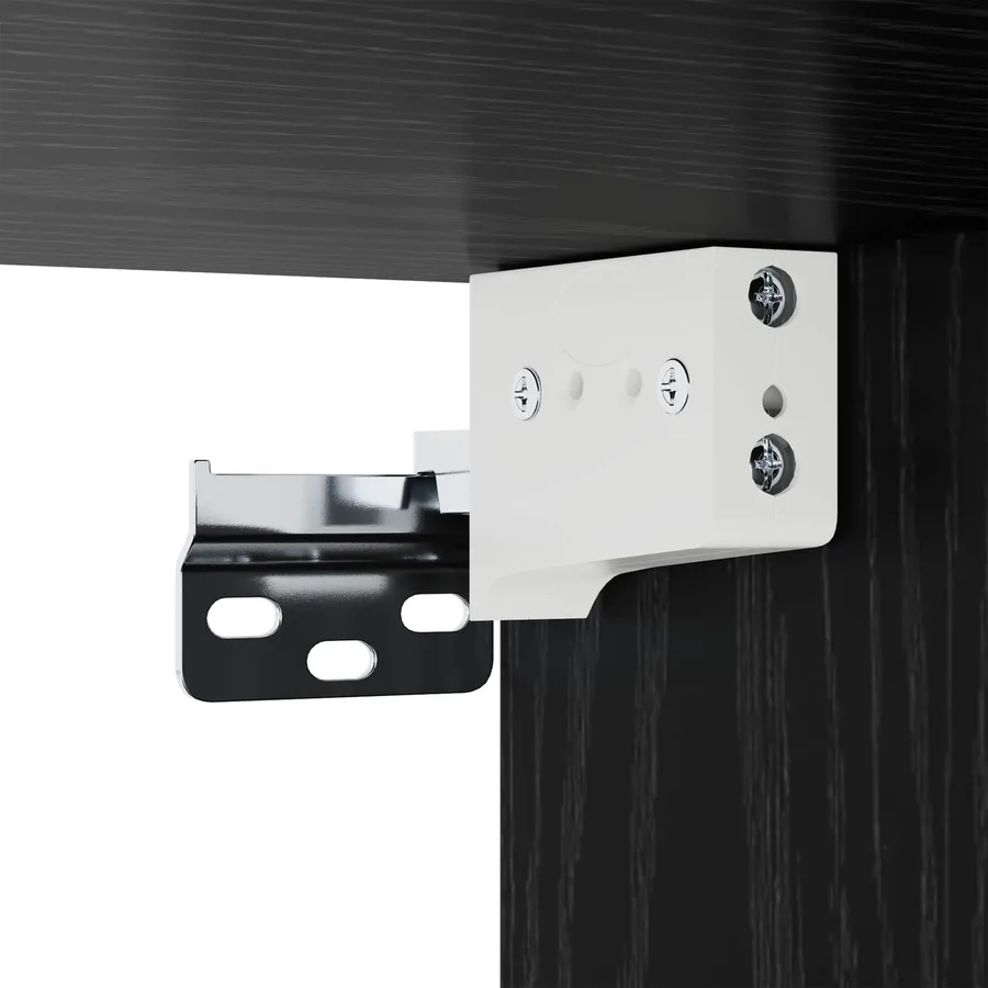 Meuble mural Chêne noir 69,5 x 34 x 90 cm Bois d'ingénierie - 4