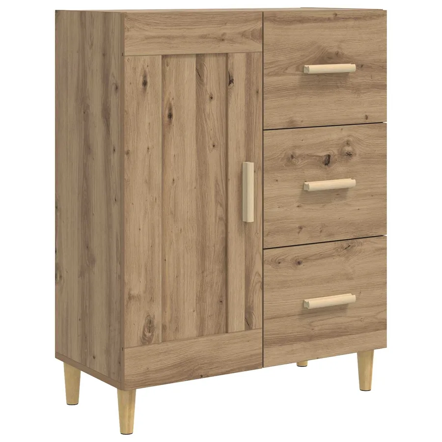 Buffet Chêne artisanal 69,5 x 34 x 90 cm Bois d'ingénierie - 2