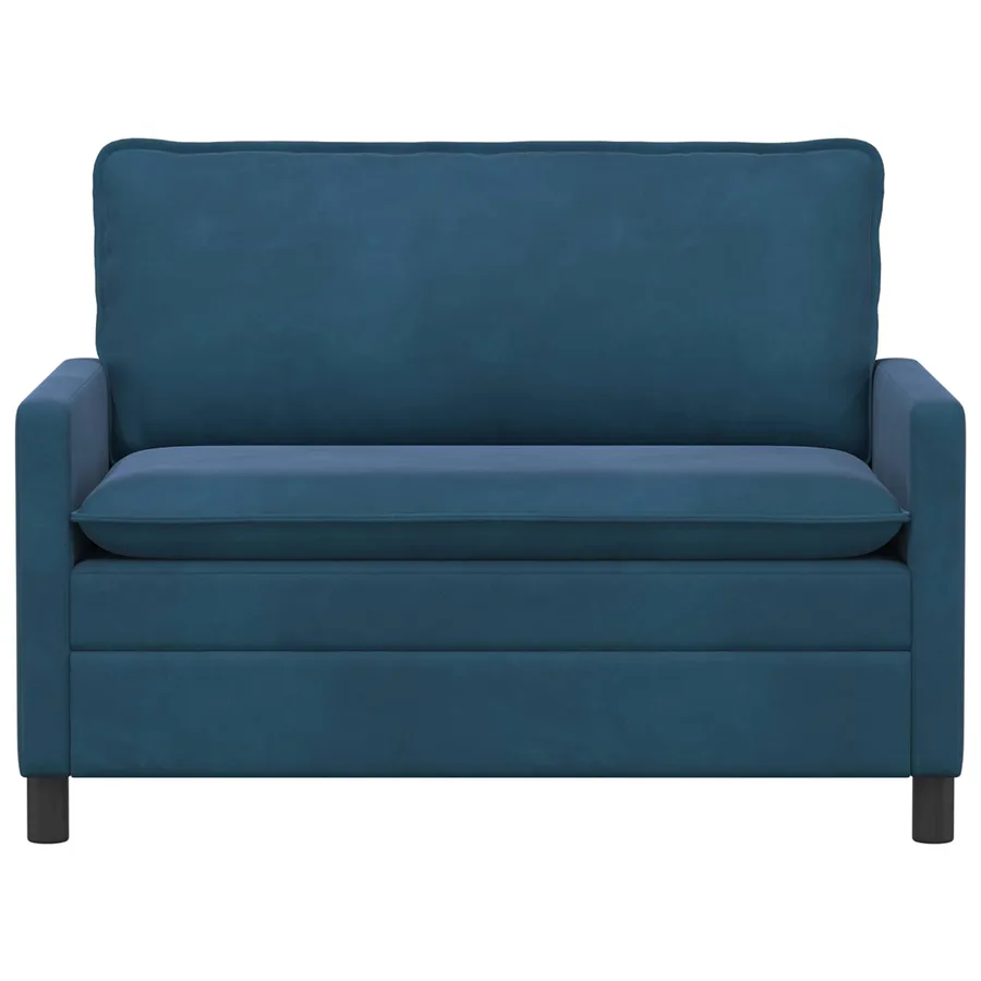 Canapé Bleu 126 x 81 x 87,5 cm Velours - 3