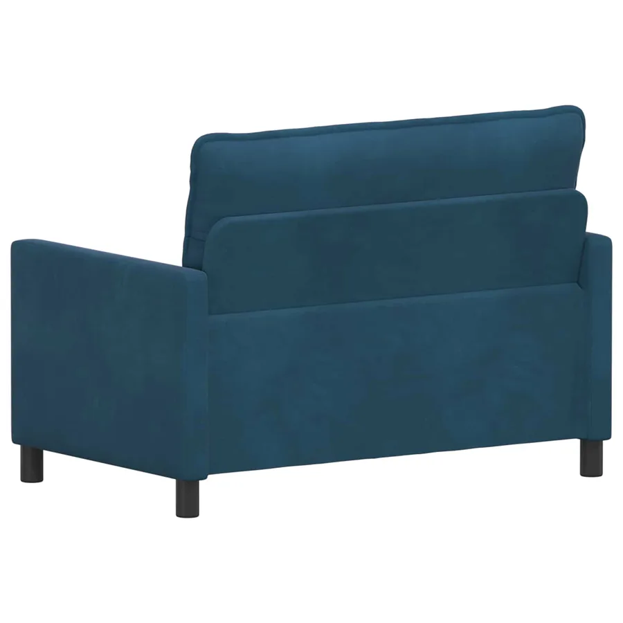 Canapé Bleu 126 x 81 x 87,5 cm Velours - 5
