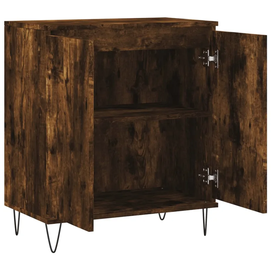 Buffet Chêne fumé 60x35x70 cm Bois d'ingénierie - 6