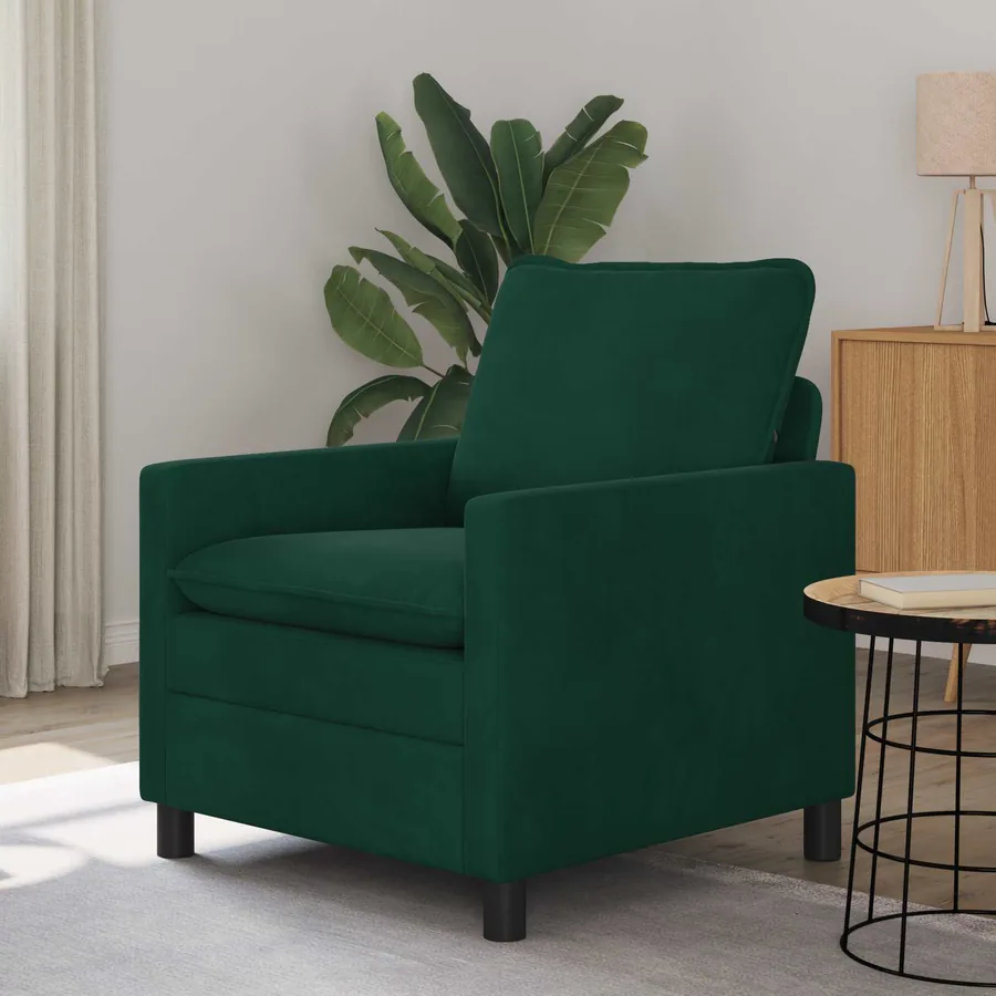 Canapé Vert foncé 76 x 81 x 87,5 cm Velours