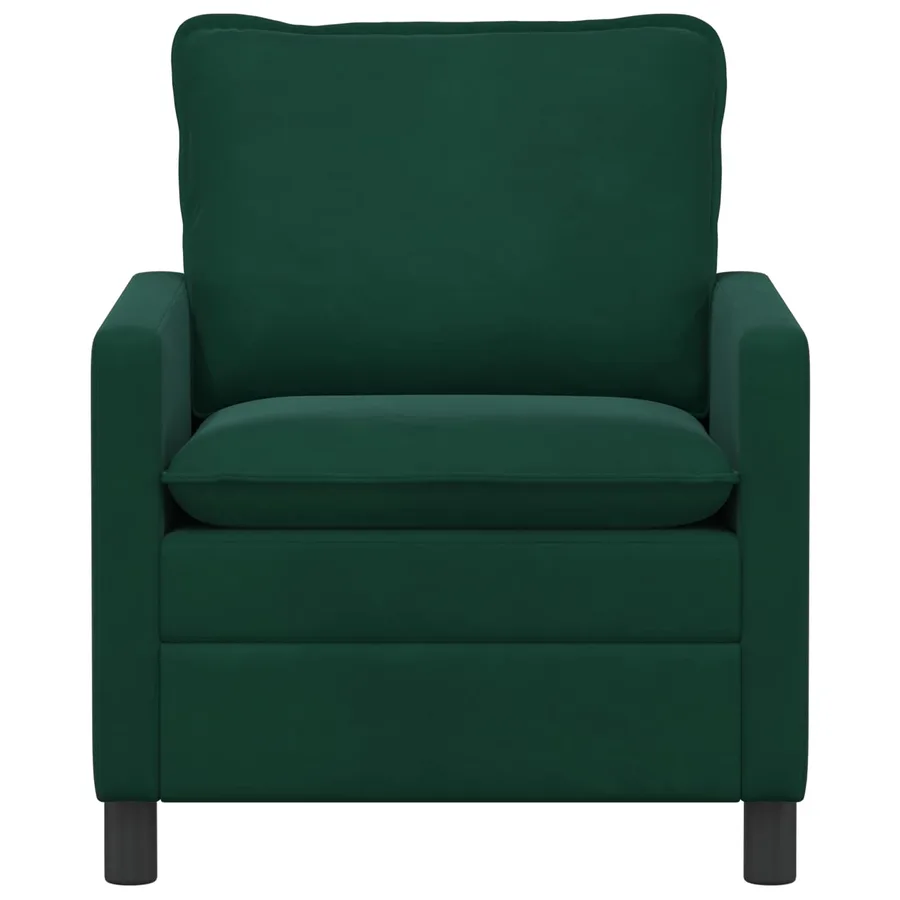 Canapé Vert foncé 76 x 81 x 87,5 cm Velours - 3