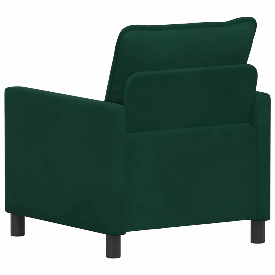 Canapé Vert foncé 76 x 81 x 87,5 cm Velours - 5