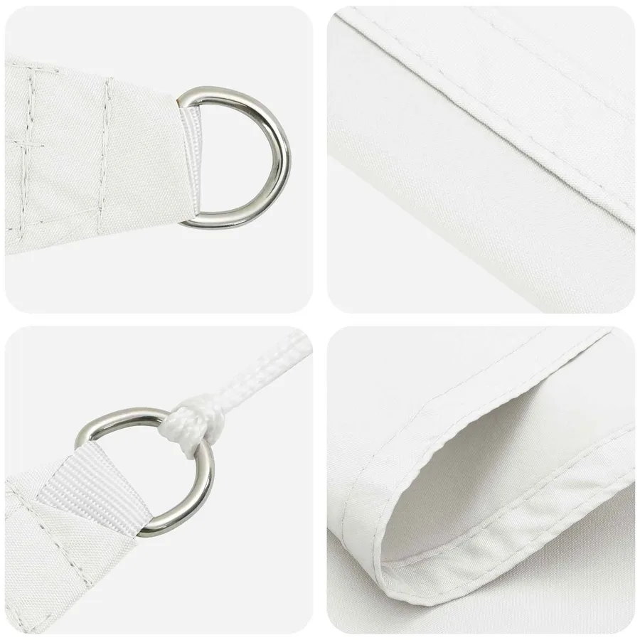 Voile d'ombre Blanc 6 x 2 m 100 % polyester Oxford - 4