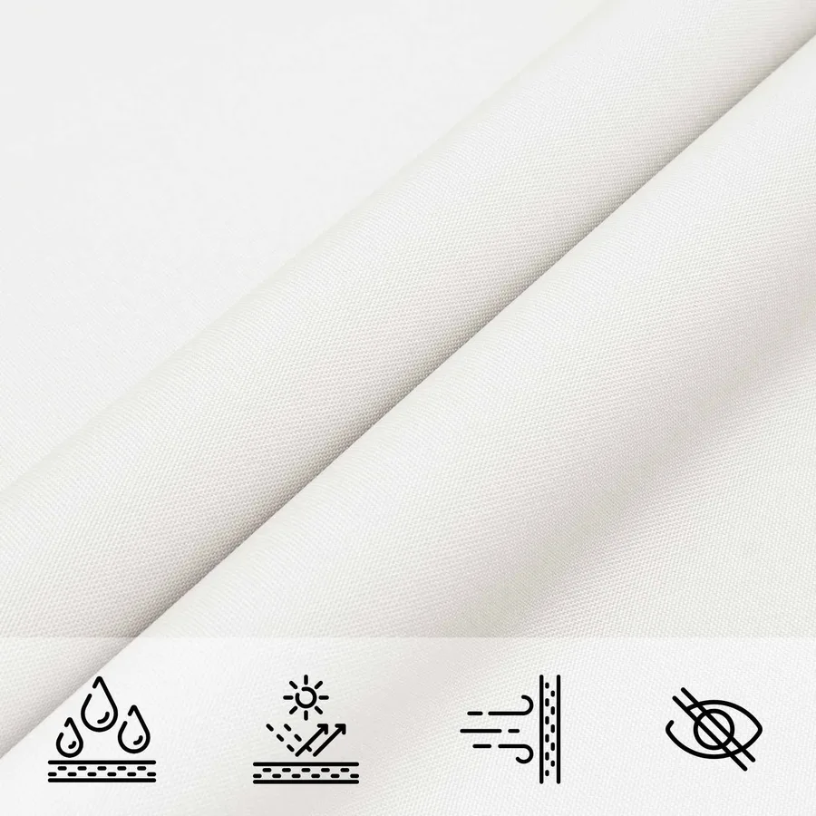 Voile d'ombre Blanc 6 x 2 m 100 % polyester Oxford - 6