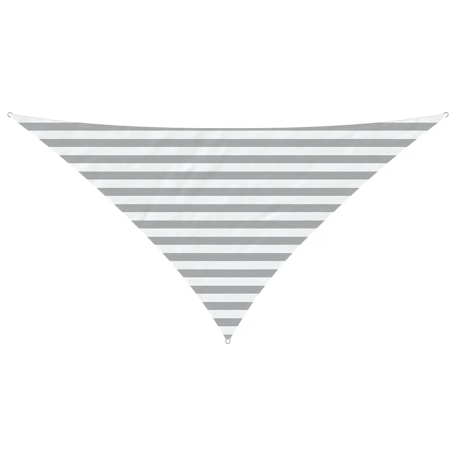 Voile d'ombre Gris clair et blanc 2,5 x 2,5 x 3,5 m - 2