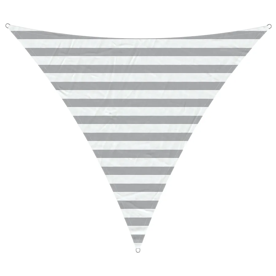 Voile d'ombre Gris clair et blanc 2 x 2 x 2 m - 2