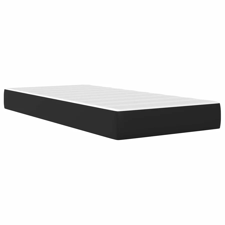 Cadre de lit avec matelas Noir 80 x 200 cm Simili cuir - 6
