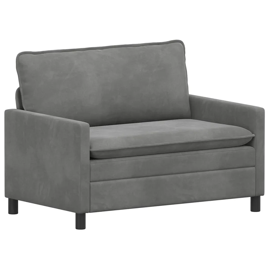 Ensemble de Canapés 2 pcs Gris foncé Velours - 4