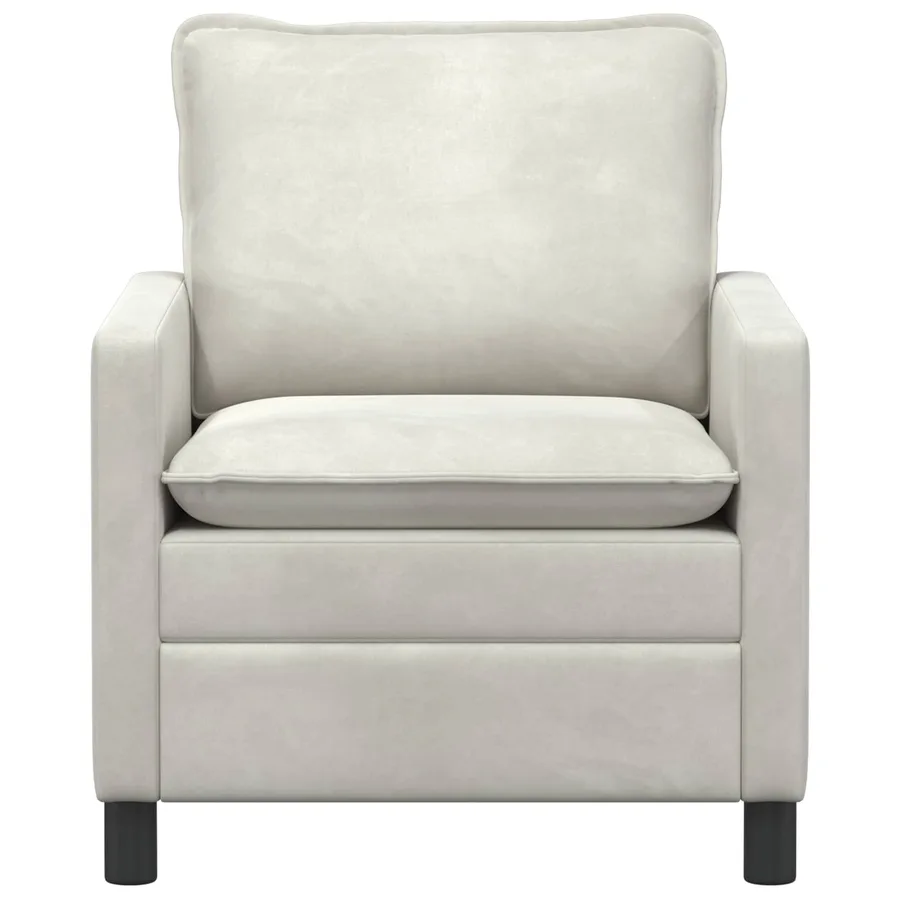 Canapé Crème 76 x 81 x 87,5 cm Velours - 3
